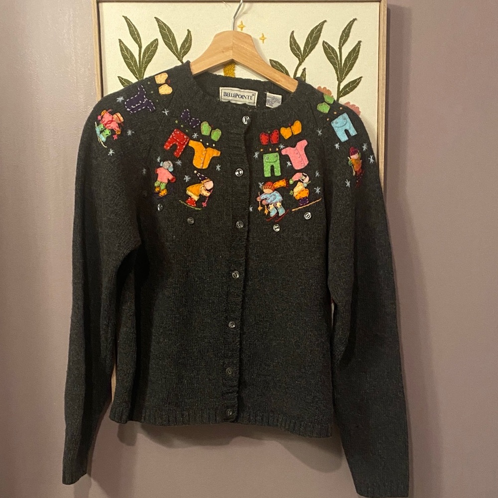 Bellepointe Embroidered Winter Sweater